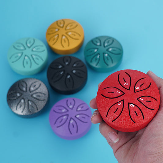 Rain Ora Mini Drum – 6-note mini steel tongue rain drum with leaf design